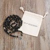 Yoga Symbol 8mm Mala Beads Bracelet 108 Spiritual Necklace Meditation