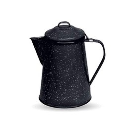 CINSA-315600 2 Cup Enamelled Steel Teapot, Black