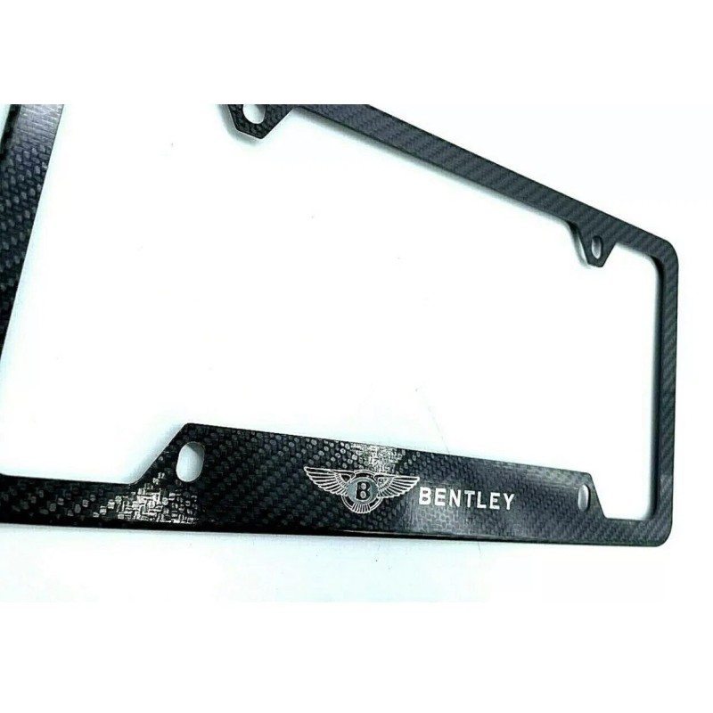 AP 100% Real Carbon Fiber License Plate Frame - Bentley