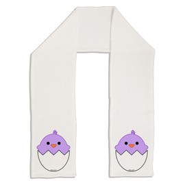 TooLoud Cute Hatching Chick - Purple Adult Fleece 64" Scarf