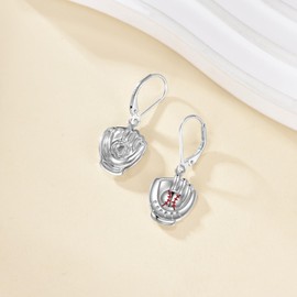 YFN Baseball Earrings Sterling Silver Dangle Drop Earrings Jewellery Baseball Gifts for Women Men Baseball Player