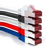 deleyCON 5x 0,5m CAT6 Patchkabel S/FTP PIMF Schirmung CAT-6 RJ45