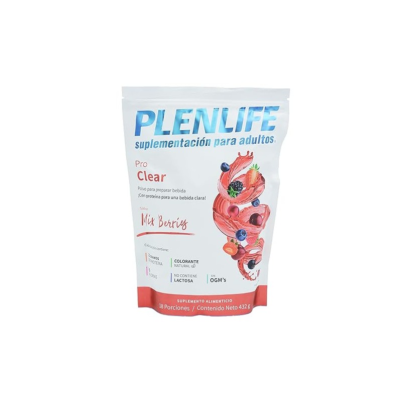 PLENLIFE Pro Clear proteína en polvo bebida clara sabor mix