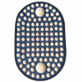 Brandless 머스코 원목 발바닥 마사지 매트 집에서 쓰는 지압판 [50cm 원목 원형 대형 미포함] MUSCO Wooden Foot Massage Mat Acupressure Pad for Home Use [50cm Wooden Round Large Excluded]