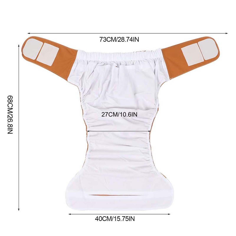 Waterproof Washable Reusable Adult Elderly Cloth Diapers Pocket Nappies