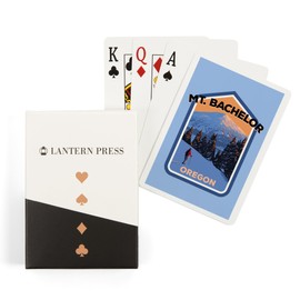 Lantern Press Bend, Oregon, Mt. Bachelor and Skier, (52 Playing Cards, Poker Size Card Deck with Jokers)