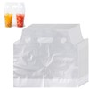 Qulkws 200 Pack Clear Drinking Bags Handle Drinking Packaging Poly