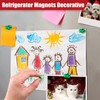 TOP MAGNETS 22pcs Fridge Magnets - Green Cute Refrigerator and