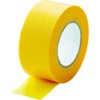 TRUSCO (Trusco) Construction Painting Masking Tape, Width 0.9 inches (24 mm) Length 59.1 ft. (18 m), 5 Rolls, Yellow MTA-2418-5-Y
