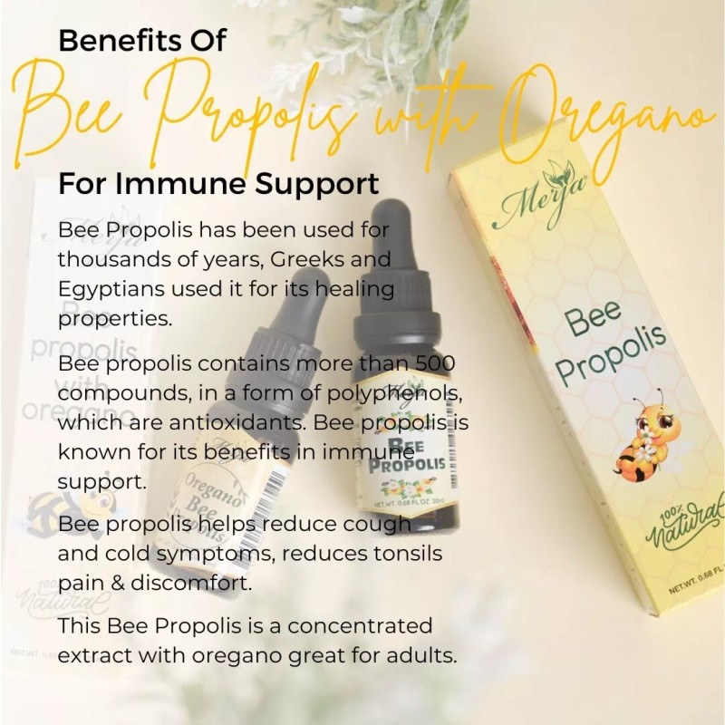 Merja Herbs Bee Propolis with Oregano - Concentrated extract -
