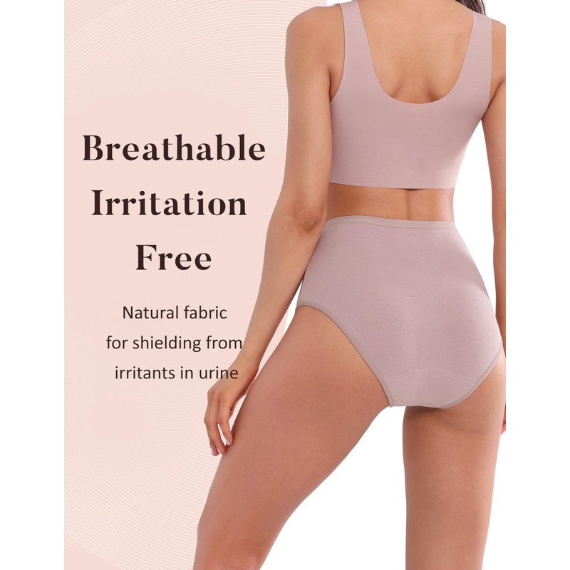 AIRCUTE Washable Urinary Incontinence Potective Underwear for Women Leak Proof