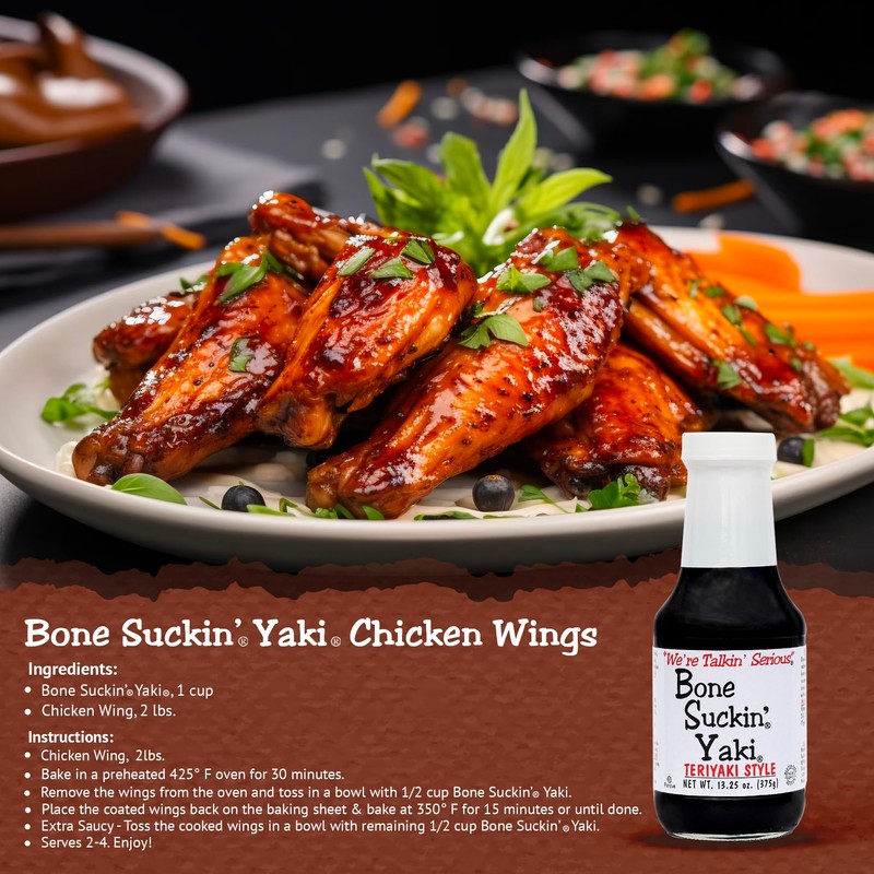 Bone Suckin' Yaki Teriyaki Style - 13.25 oz in Glass