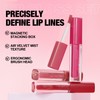 BEUKING 4Pcs Lip Glaze Set, Waterproof Non-Stick Cup Lipstick, Matte