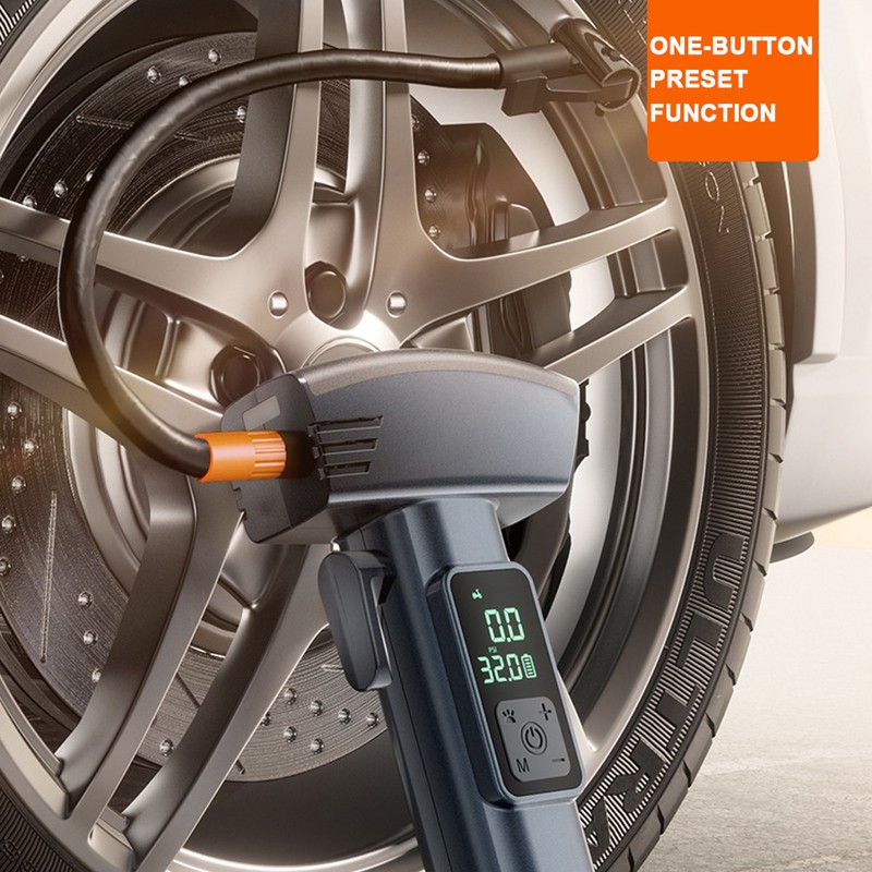 6in1 Car Wireless Inflatable Pump Portable Tire Inflator Intelligent Window
