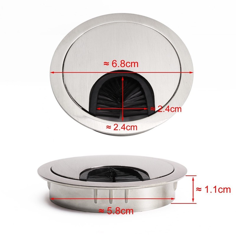 Dproptel 4 x 60mm Desk Table Grommet Cable Tidies Desk