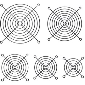 InLine Fan guard metal, black, 120x120mm black 1 item