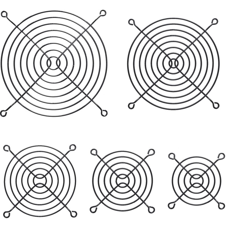 InLine Fan guard metal, black, 120x120mm black 1 item