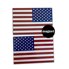 American Flag Decal Magnet for Trucks Car Magnets and Decals Patriotic Stickers Gifts Truck Jeep USA Decals 5x3 Inch(1 Pair)