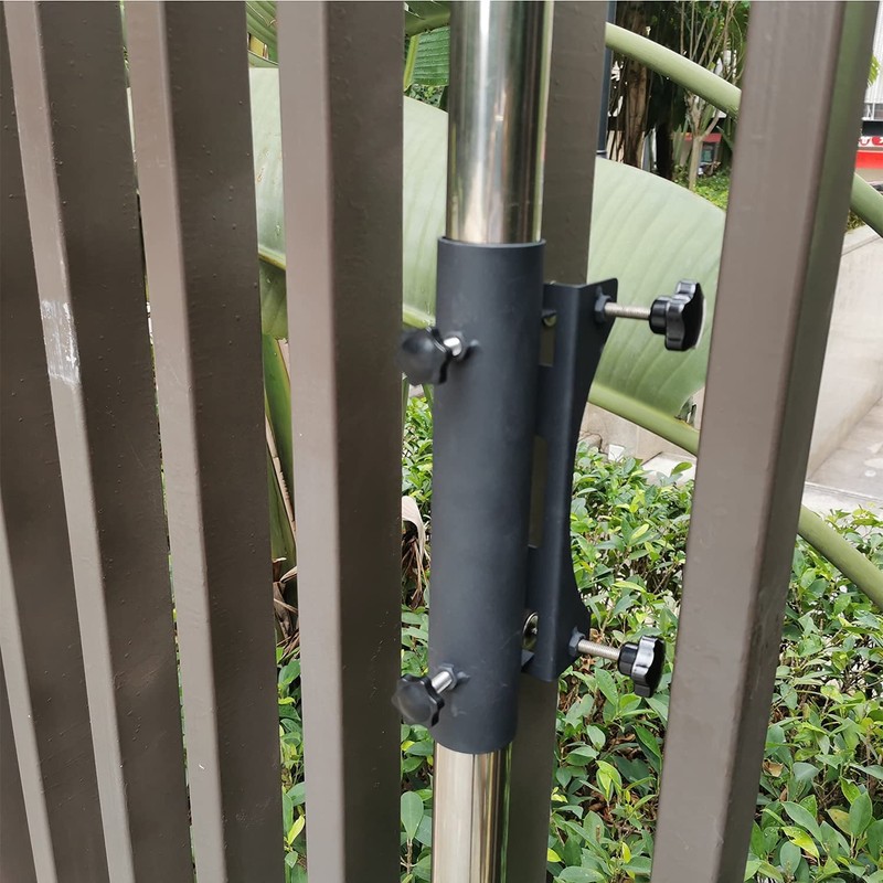 VANROUG Parasol Holder Patio Umbrella Stand Mount Umbrella Stand Bench