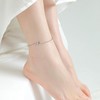 JERWLI Sloth Anklet 925 Silver Cute Sloth Ankle Anklet Sloth