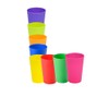 Yunamudo Set of 8,Small Plastic Cups(5.5oz),Reusable Open Cups in 8