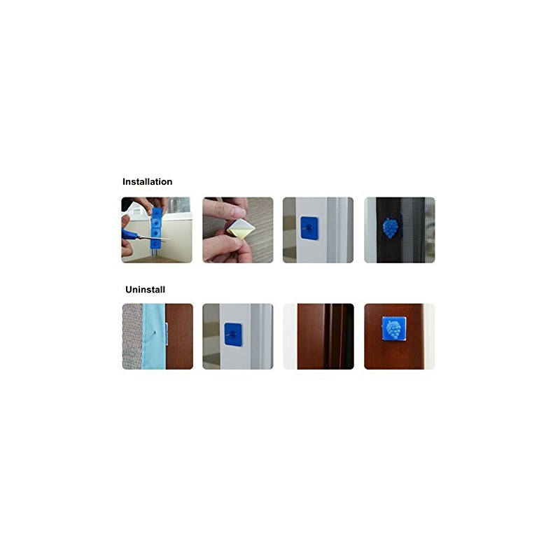 Magnetic Fly Screens Automatically Mosquito Mesh Curtain for Doors Keep