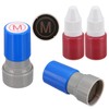 PATIKIL Letter Stamps Self Inking, 2Pcs Alphabet m Character Teacher