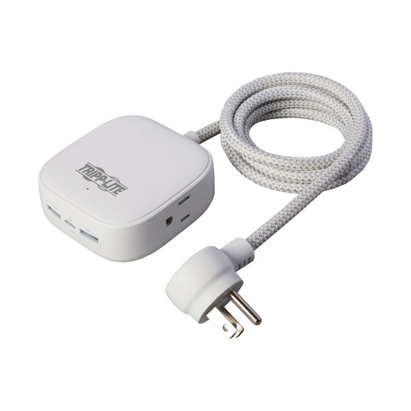 Tripp Lite Safe-IT Power Strip 2-Outlet + 3 USB Ports