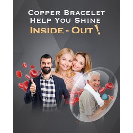 Jeracol Copper Bracelet for Men Women Tree of Life Celtic Knot Copper Magnetic Bangle Bangle with 12 Powerful Magnets (3800 Gauss Each) Brazaletes Jewelry with Gift Box