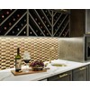 Primoon Gold Tile Long Hexagon Mosaic Tiles for Kitchen Backsplash