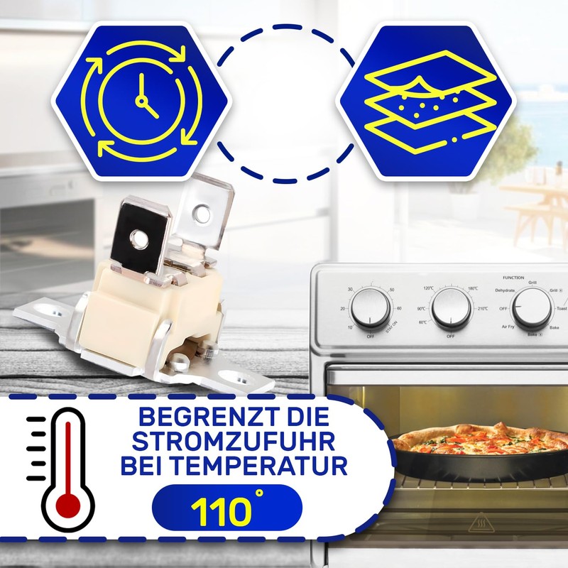Temperature Limiter for Oven 110 °C with Original Code 10004817