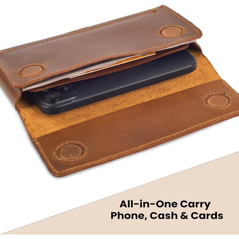 Leather Village Phone Holster Belt Clip Style for Men –