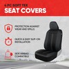 Motor Trend Gray Cloth Car Seat Covers for Front Seats