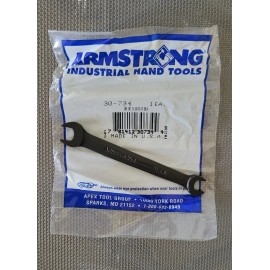 Armstrong Tools # 30-734, USA 3/8" x 5/16" Double open ended wrench NEW