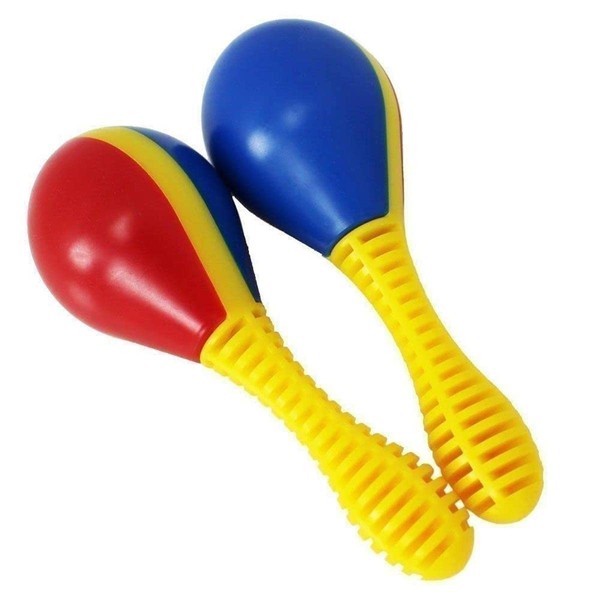 A-Star kleines Maracas-Paar aus Kunststoff – 13 cm große Shaker-Rassel,