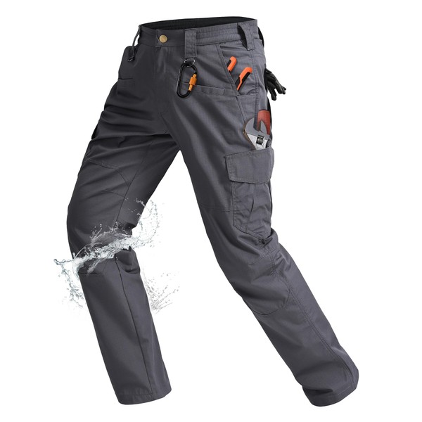Rapoo Cargo Pants for Men Water Resistant Hiking Work Tactical