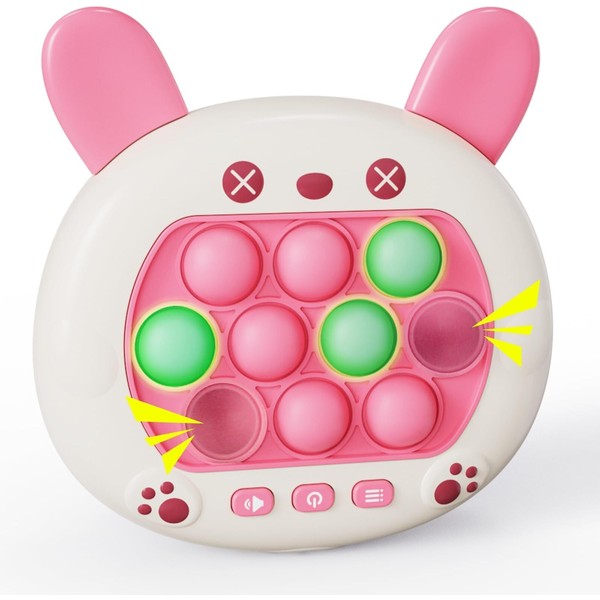 Martiount Pink Bunny Fast Push Game Fidget Toys Pop Game