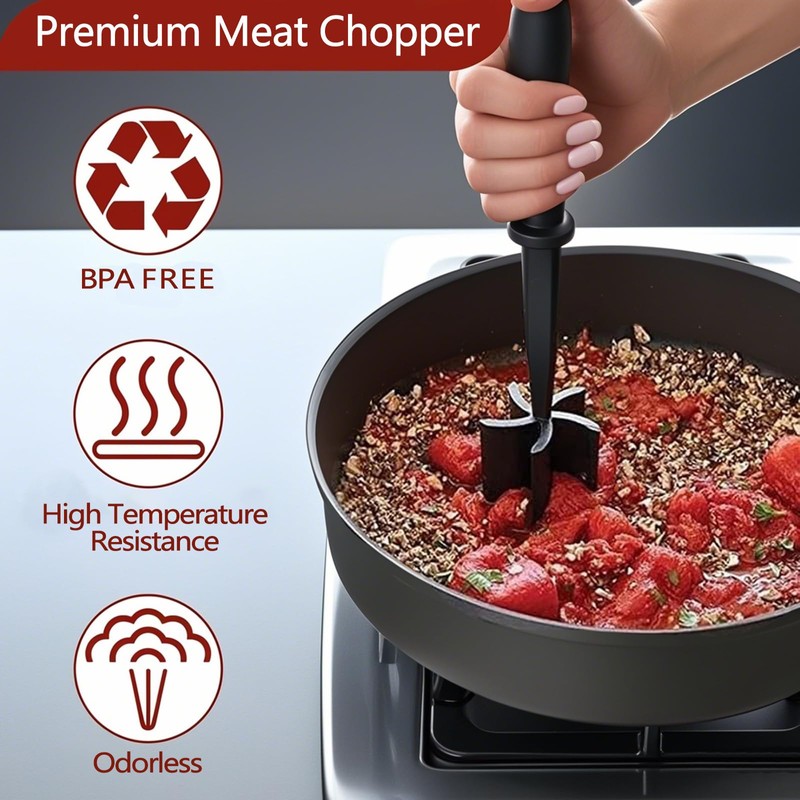 Youery Minced Meat Chopper Meat Masher Handheld