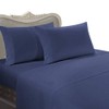 Luxurious DARK BLUE Solid Solid/Plain, EASTERN KING Size, 1000 Thread