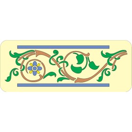 Art Nouveau Number 12 Border Stencil - 9" x 3.25" Number 12 Design for DIY Wall Art, Crafts, Furniture & Home Decor, Reusable Mylar Stencil for Painting & Embellishing – The Artful Stencil