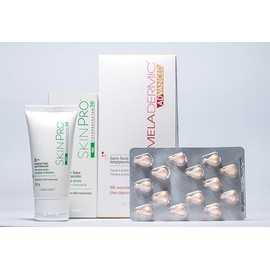 MELADERMIC | Kit Despigmentante Facial: Suero Facial Advanced Despigmentante + Skin Pro Gel Protector Solar Facial FPS 30 | Piel Uniforme | Kit Antima