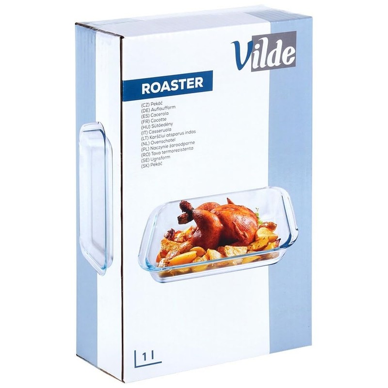 Casserole Dish Baking Dish Glass Roasting Dish Fireproof Heat Resistant