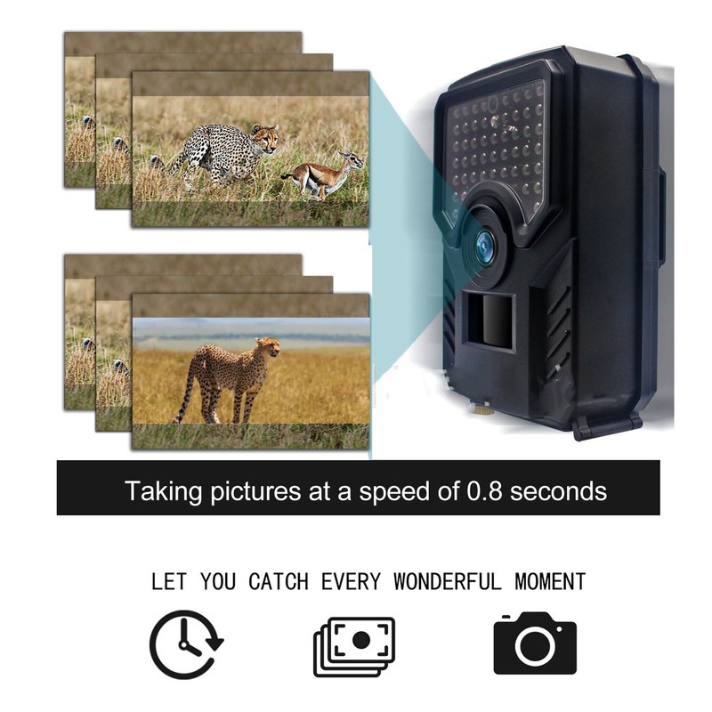 PR200B Trail Hunting Camera Waterproof IP56 Infrared 12MP 1080P Wildlife