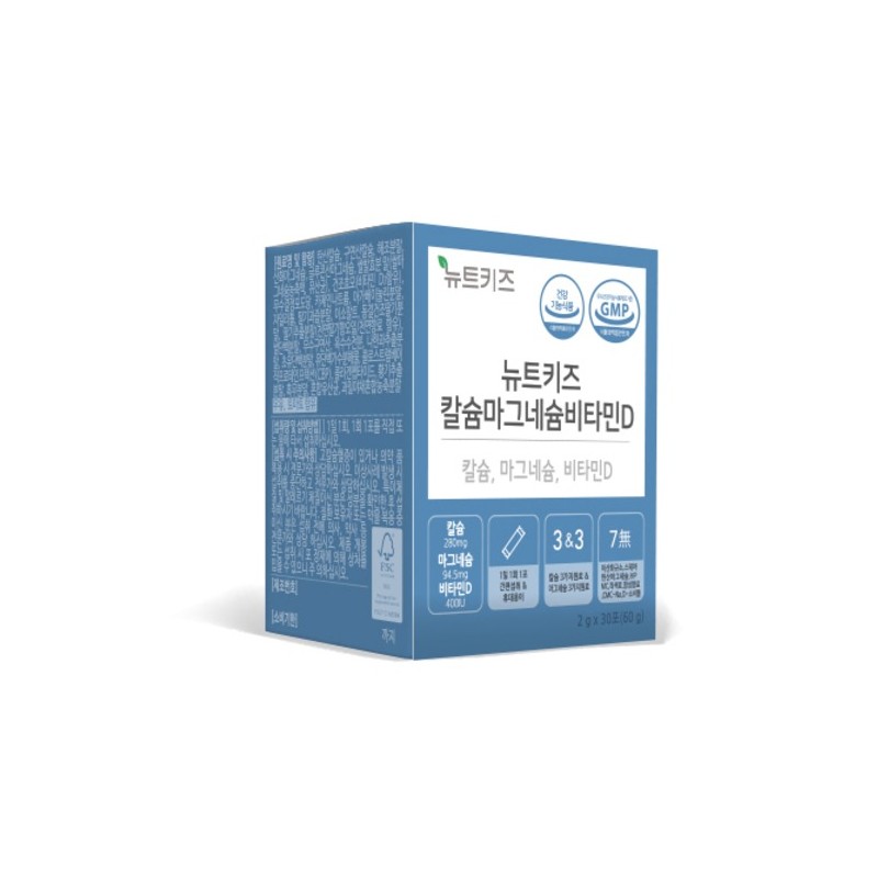 NutKids Calcium Magnesium Vitamin D 30 Tablets, 60g, 1 Pack