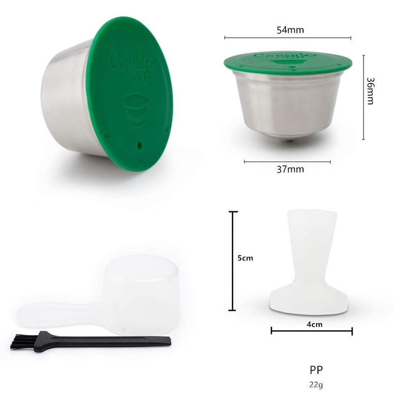 Capsulone Refillable Coffee Capsule Milk Pod fit for Dolce Gusto
