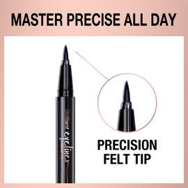 Music Flower Black Liquid Eyeliner Pen 24H Long-lasting Tearproof Super Waterproof Quick-Dry Eyes Makeup