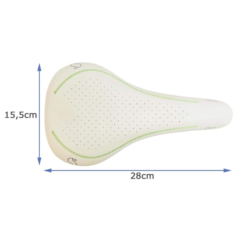 Selle Italia Men's Bicycle Seat, Gel Flow, Synthetic Leather, Green,
