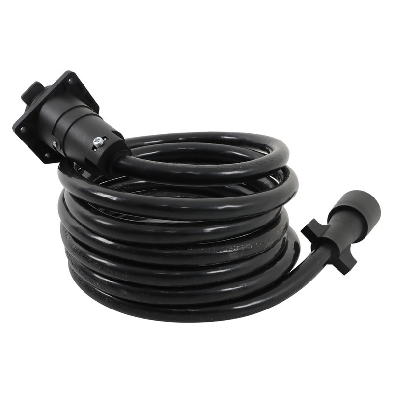 GXYWADY 7-Way 7-Pin Trailer Extension Cord-12FT 7 Blade Trailer Plug