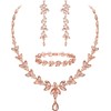 EVER FAITH Mujer Set de Joyería Cristal Austriaco Bola de