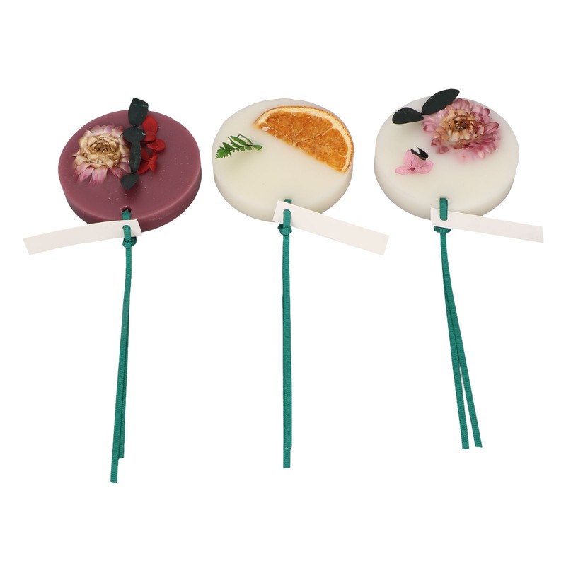 3pcs Wardrobe Aromatherapy Wax Long Lasting Solid 7.5cm Diameter Safe